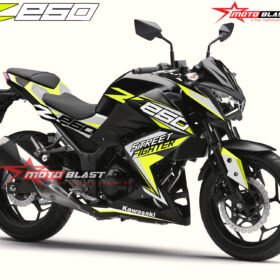 Decal Stiker Z 250 BLACK SPORTY STABILO